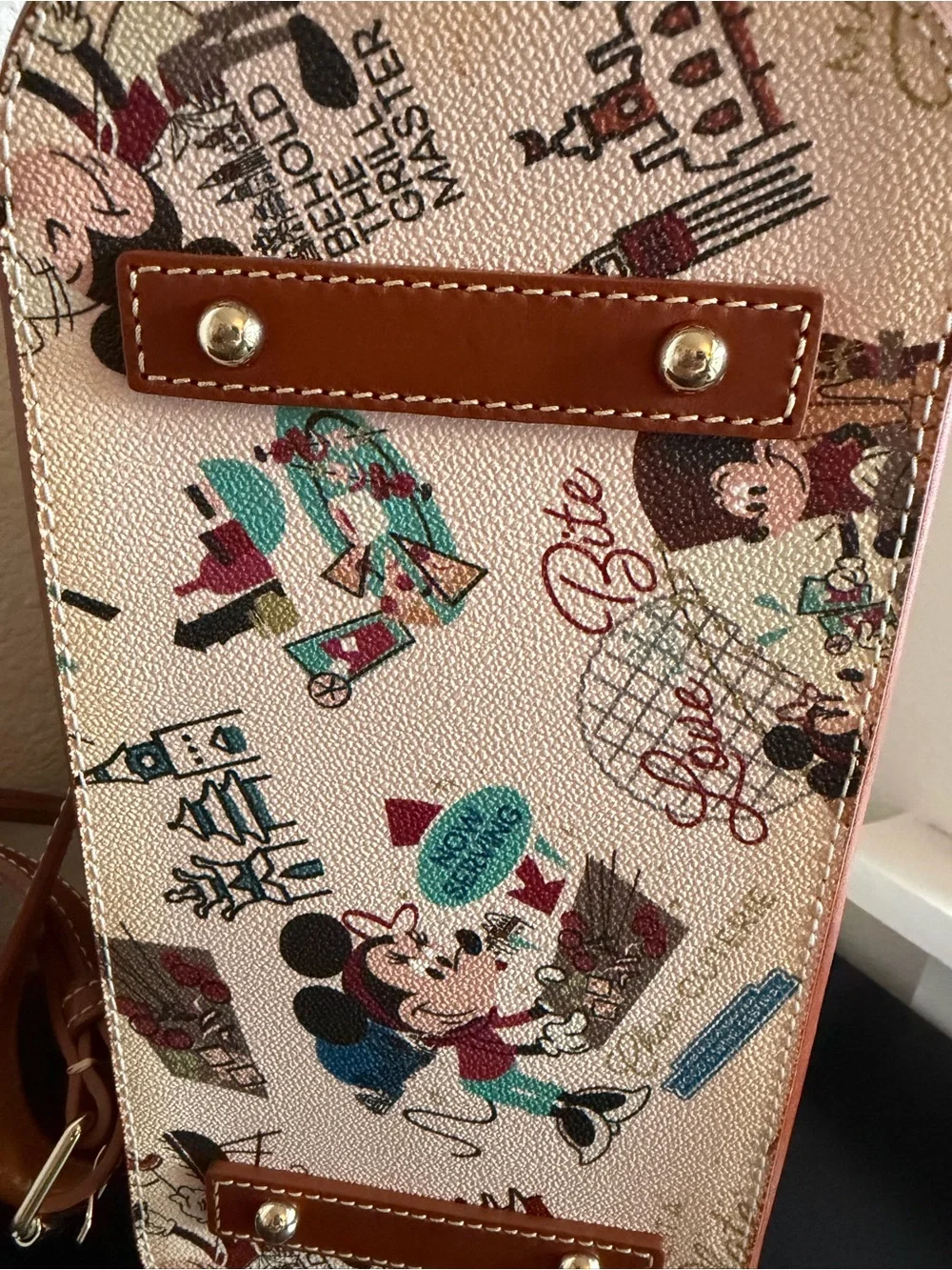 2022 Disney Dooney & Bourke Epcot Food & Wine Festival Satchel Bag Purse Strap